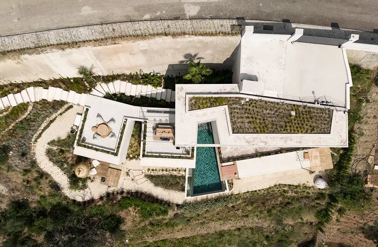 Servicios Plano aéreo de una vivienda